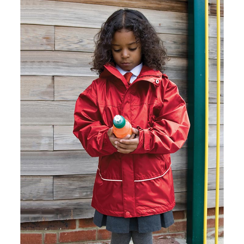 Junior/youth waterproof 2000 midweight jacket - Red S